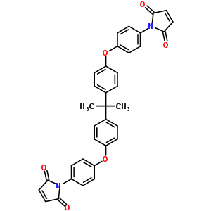 2,2-Bis(4-(4-maleimidephenoxy)phenyl)propane Structure,79922-55-7Structure