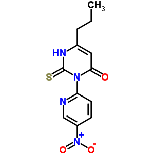 3-(5-Nitropyridin-2-yl)-6-propyl-2-sulfanylidene-1h-pyrimidin-4-one Structure,79932-97-1Structure