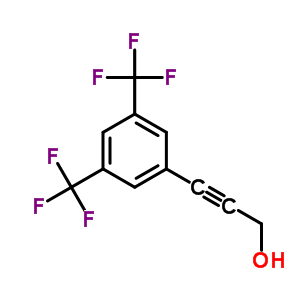 3-[3,5-Bis(trifluoromethyl)phenyl]prop-2-yn-1-ol Structure,81613-61-8Structure