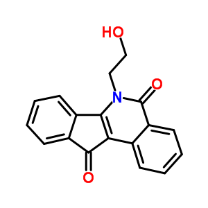 6-(2-Hydroxyethyl)-5h-indeno[1,2-c]isoquinoline-5,11(6h)-dione Structure,81721-79-1Structure