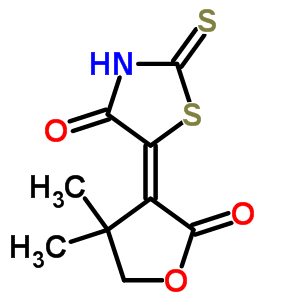 4-Thiazolidinone,5-(dihydro-4,4-dimethyl-2-oxo-3(2h)-furanylidene)-2-thioxo- Structure,82698-91-7Structure