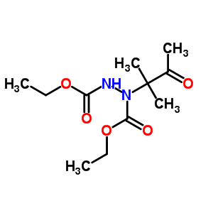 N-(乙氧基羰基氨基)-N-(2-甲基-3-氧代-丁烷-2-基)氨基甲酸乙酯結(jié)構(gòu)式_83597-11-9結(jié)構(gòu)式