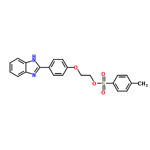 2-[4-[2-(4-Methylphenyl)sulfonyloxyethoxy]phenyl]-1h-benzoimidazole Structure,84396-05-4Structure