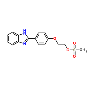 2-[4-(2-Methylsulfonyloxyethoxy)phenyl]-1h-benzoimidazole Structure,84396-06-5Structure