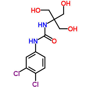 n-(3,4-二氯苯基)-n-[2-羥基-1,1-雙(羥基甲基)乙基]-脲結(jié)構(gòu)式_84882-80-4結(jié)構(gòu)式