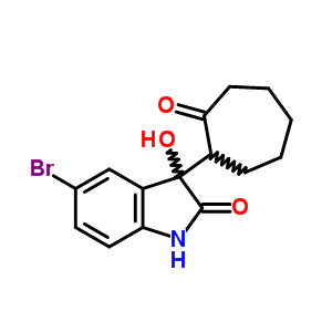 5-Bromo-3-hydroxy-3-(2-oxocycloheptyl)-1h-indol-2-one Structure,85778-19-4Structure