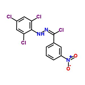 Alpha-[alpha-chloro-m-nitrobenzal]-beta-(2,4,6-trichlorophenyl)-hydrazine Structure,861363-66-8Structure