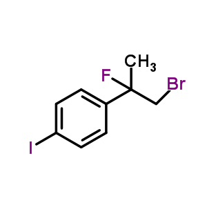 1-(1-Bromo-2-fluoropropan-2-yl)-4-iodobenzene Structure,865101-46-8Structure