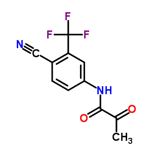 N-[4-cyano-3-(trifluoromethyl)phenyl]-2-oxopropanamide Structure,87310-69-8Structure