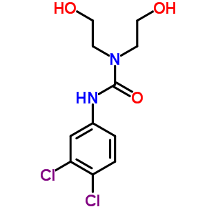 N-(3,4-二氯苯基)-N,N-雙(2-羥基乙基)-脲結(jié)構(gòu)式_87919-35-5結(jié)構(gòu)式