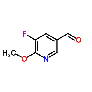 3-Pyridinecarboxaldehyde, 5-fluoro-6-methoxy- Structure,884494-73-9Structure