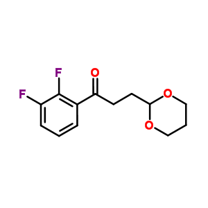 2,3-Difluoro-3-(1,3-dioxan-2-yl)propiophenone Structure,884504-24-9Structure