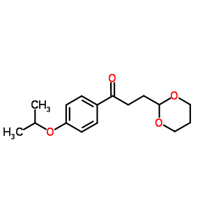 3-(1,3-Dioxan-2-yl)-4-isopropoxypropiophenone Structure,884504-35-2Structure