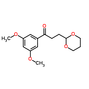 3,5-Dimethoxy-3-(1,3-dioxan-2-yl)-propiophenone Structure,884504-44-3Structure