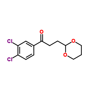 3,4-Dichloro-3-(1,3-dioxan-2-yl)-propiophenone Structure,884504-48-7Structure