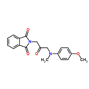 2-[3-[(4-Methoxyphenyl)-methyl-amino]-2-oxo-propyl]isoindole-1,3-dione Structure,88695-48-1Structure