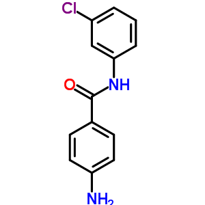 4-Amino-N-(3-chlorophenyl)benzamide Structure,888-80-2Structure