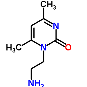 1-(2-Aminoethyl)-4,6-dimethylpyrimidin-2(1H)-one Structure,889945-01-1Structure