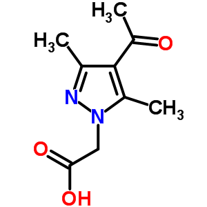 (4-Acetyl-3,5-dimethyl-pyrazol-1-yl)-acetic acid Structure,890092-87-2Structure