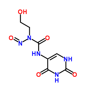 3-(2,4-Dioxo-1h-pyrimidin-5-yl)-1-(2-hydroxyethyl)-1-nitroso-urea Structure,89854-43-3Structure