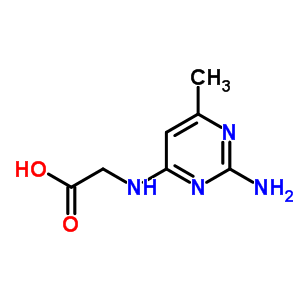 2-[(2-Amino-6-methyl-pyrimidin-4-yl)amino]acetic acid Structure,89897-36-9Structure