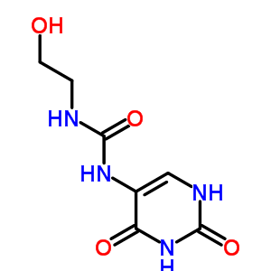 n-(2-羥基乙基)-n-(1,2,3,4-四氫-2,4-二氧代-5-嘧啶)-脲結(jié)構(gòu)式_89897-57-4結(jié)構(gòu)式