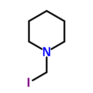 1-(碘甲基)-哌啶結(jié)構(gòu)式_90485-32-8結(jié)構(gòu)式