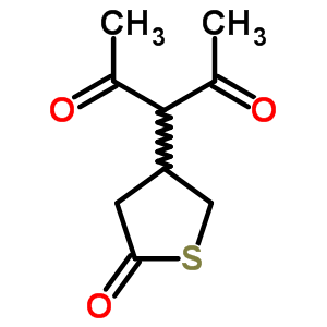 3-(5-Oxothiolan-3-yl)pentane-2,4-dione Structure,90535-00-5Structure