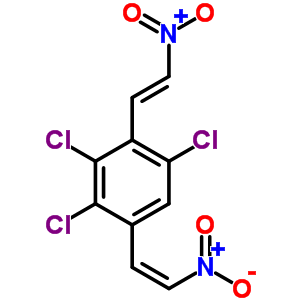 1,3,4-Trichloro-2,5-bis[(e)-2-nitroethenyl]benzene Structure,90845-47-9Structure