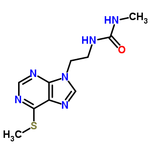 n-甲基-n-[2-[6-(甲基硫代)-9h-嘌呤-9-基]乙基]-脲結(jié)構(gòu)式_90924-88-2結(jié)構(gòu)式