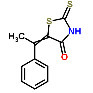 4-Thiazolidinone,5-(1-phenylethylidene)-2-thioxo- Structure,91137-14-3Structure