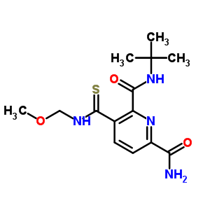 n2-(1,1-二甲基乙基)-3-[[(甲氧基甲基)氨基]硫氧代甲基]-2,6-吡啶二羧酰胺結(jié)構(gòu)式_91285-82-4結(jié)構(gòu)式