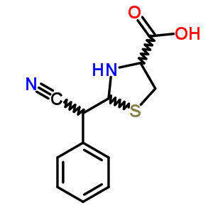 4-Thiazolidinecarboxylicacid, 2-(cyanophenylmethyl)- Structure,91392-86-8Structure