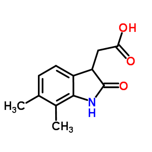 (6,7-Dimethyl-2-oxo-2,3-dihydro-1H-indol-3-yl)-acetic acid Structure,915921-16-3Structure