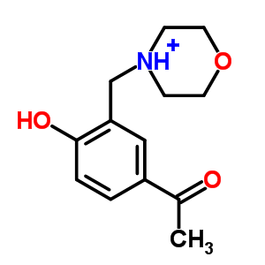 1-[4-hYdroxy-3-(morpholin-4-ylmethyl)phenyl]ethanone hydrochloride Structure,92041-43-5Structure