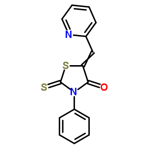 4-Thiazolidinone,3-phenyl-5-(2-pyridinylmethylene)-2-thioxo- Structure,92427-59-3Structure