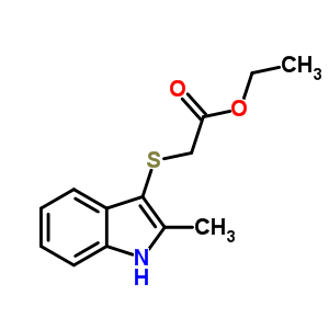 Ethyl 2-[(2-methyl-1h-indol-3-yl)thio]acetate Structure,93187-78-1Structure