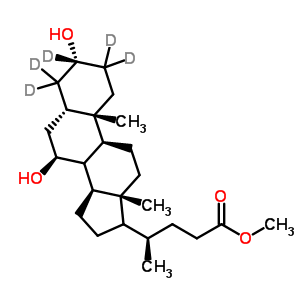 烏蘇基脫氧膽酸-d5甲酯結(jié)構(gòu)式_93701-19-0結(jié)構(gòu)式