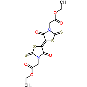 2-[(5e)-5-[3-(乙氧基羰基甲基)-4-氧代-2-磺?；?噻唑啉-5-基]-4-氧代-2-磺?；?噻唑啉-3-基]乙酸乙酯結(jié)構(gòu)式_93719-13-2結(jié)構(gòu)式